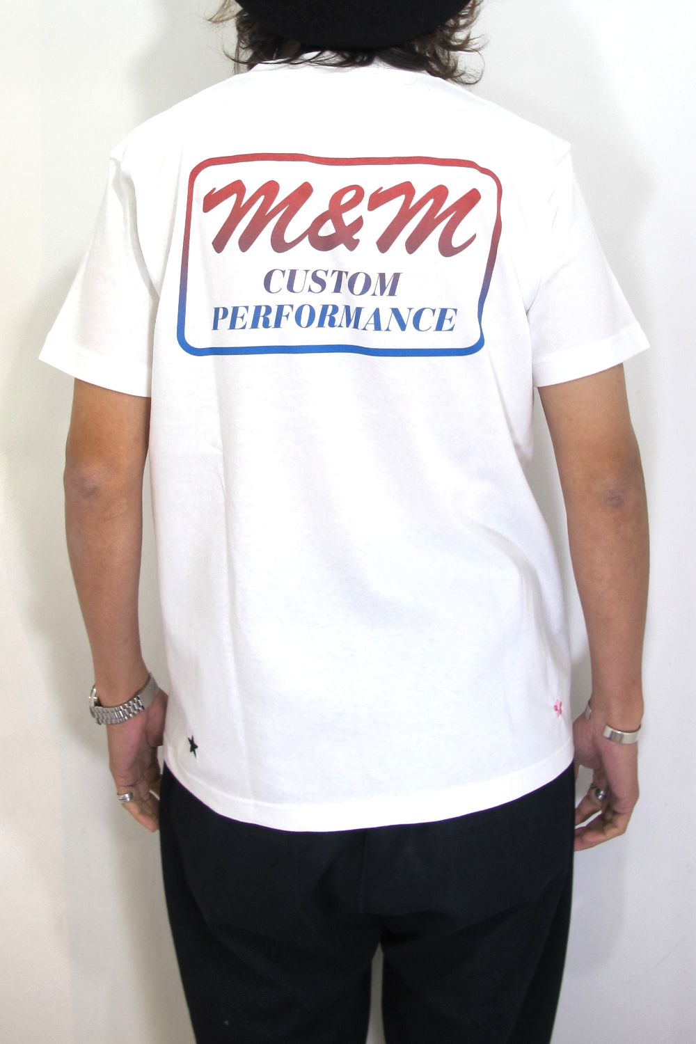 M&M CUSTOM PERFORMANCE - PRINT S/S TEE (BLACK) / ×TAMAGAWA DINER