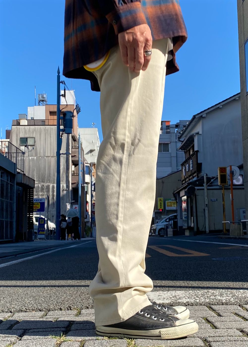 【Dickies×GDC】5 Pocket Pants (OFF WHITE) / ディッキーズ コラボ パンツ
