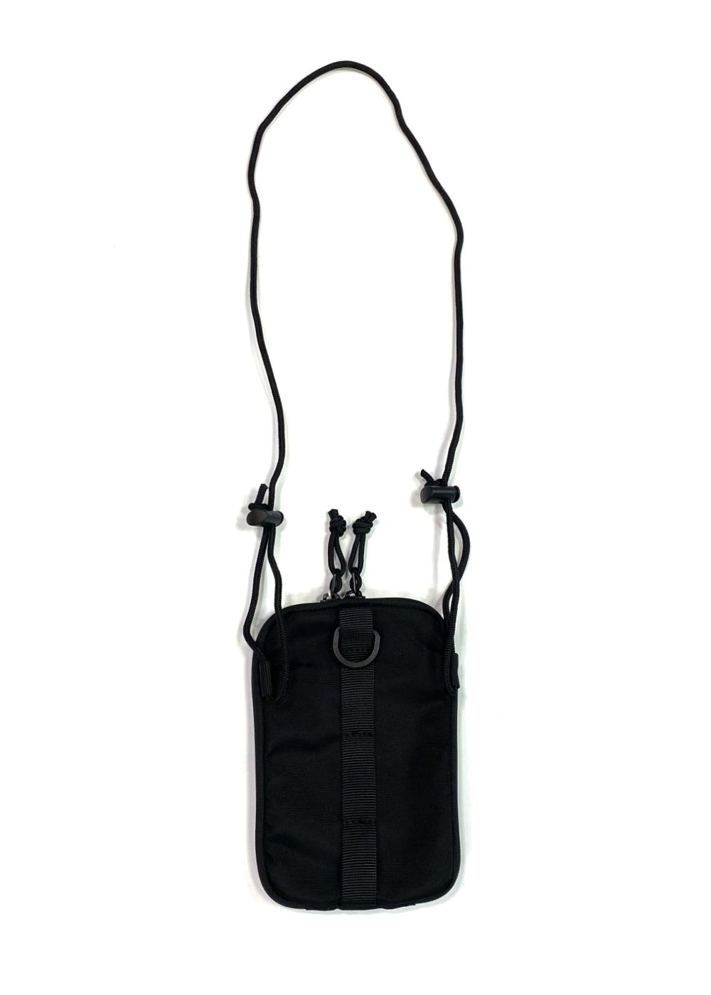 FLAT POUCH (BLACK) / プリント ミニ ポーチ