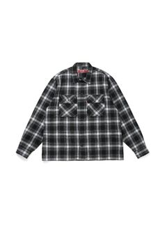 Ombre Check L/S Shirt (BLACK) / オンブレ チェック シャツ