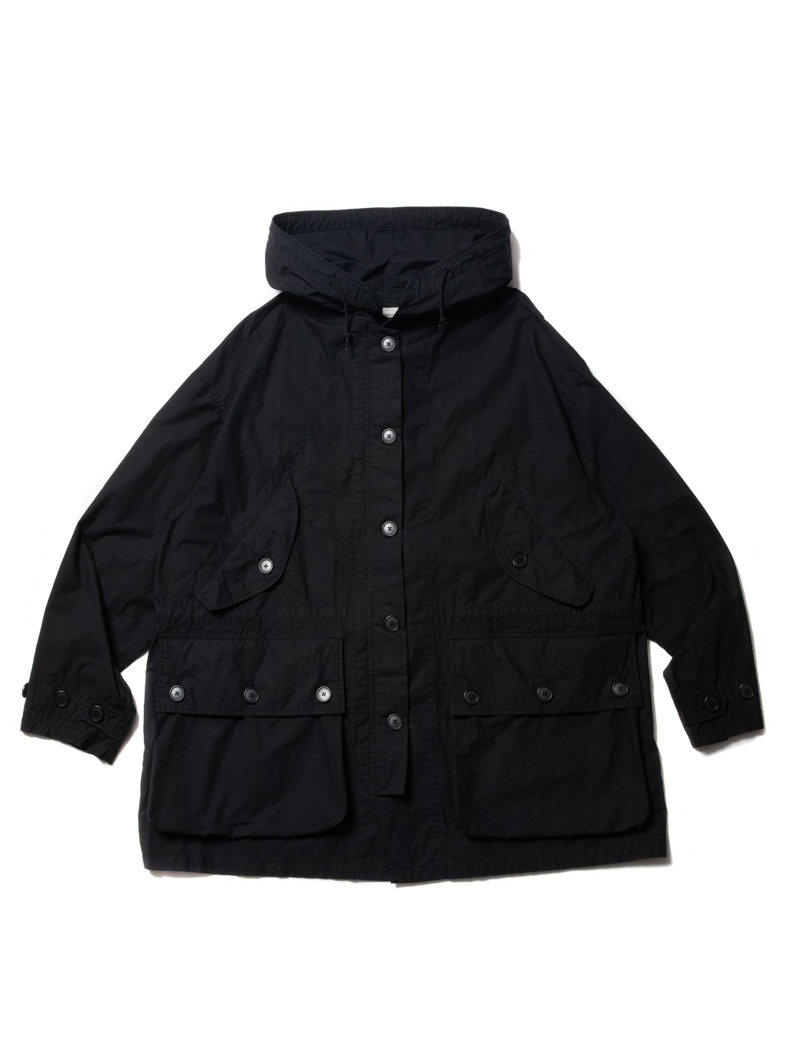 COOTIE PRODUCTIONS - GARMENT DYED UTILITY OVER COAT (BLACK