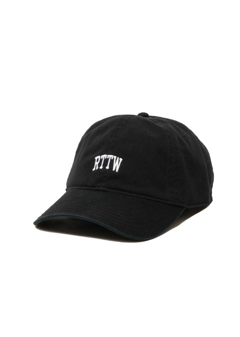 DAD RTTW CAP (BLACK) / ロゴ刺繍 ダッドキャップ。