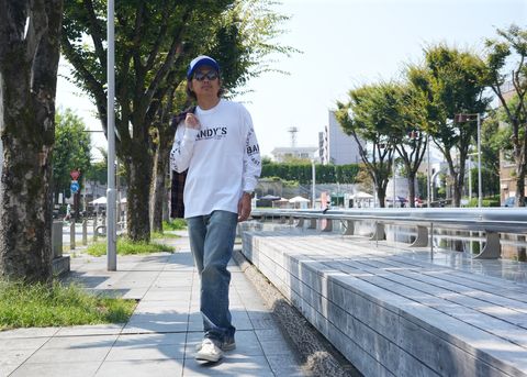 2024 AUTUMN SHIRT STYLE-RATS / COTTON FLANNEL NAVY CHECK SHIRT