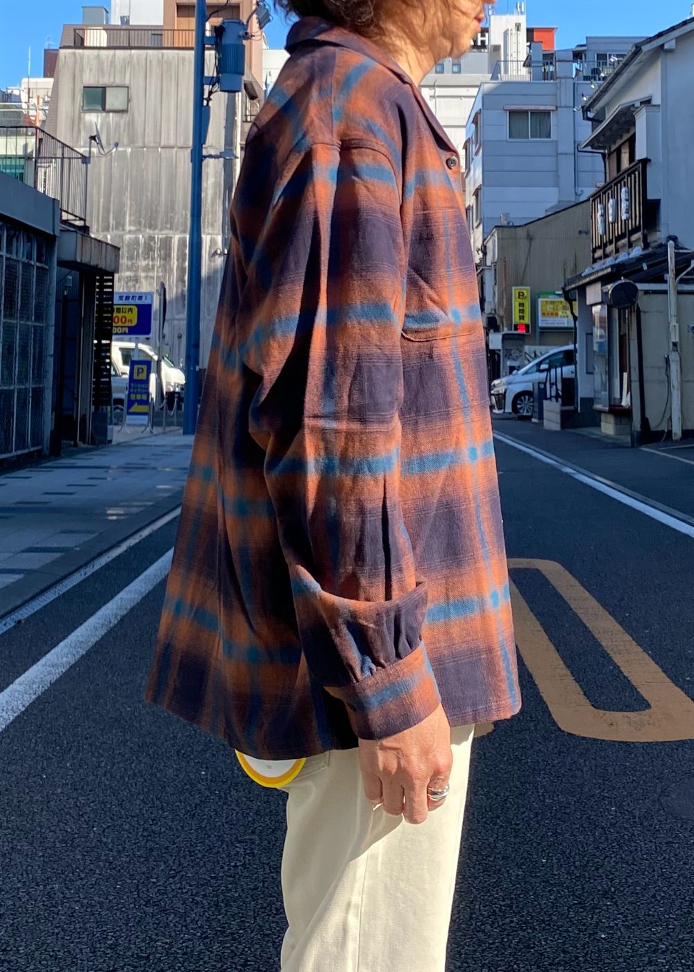 FIVE BROTHER Ex. L/S CHECK SHIRT "VIN" (MAROON) / ファイブ ブラザー コラボ チェック シャツ