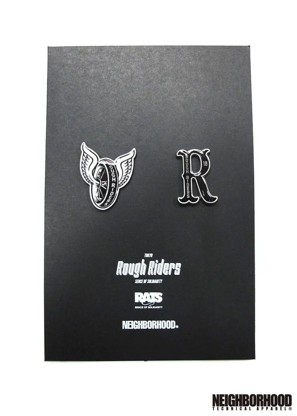 ×NEIGHBORHOOD T.R.R PINS (BLACK) / ×ネイバーフッド TOKYO ROUGH RIDERS バッジセット