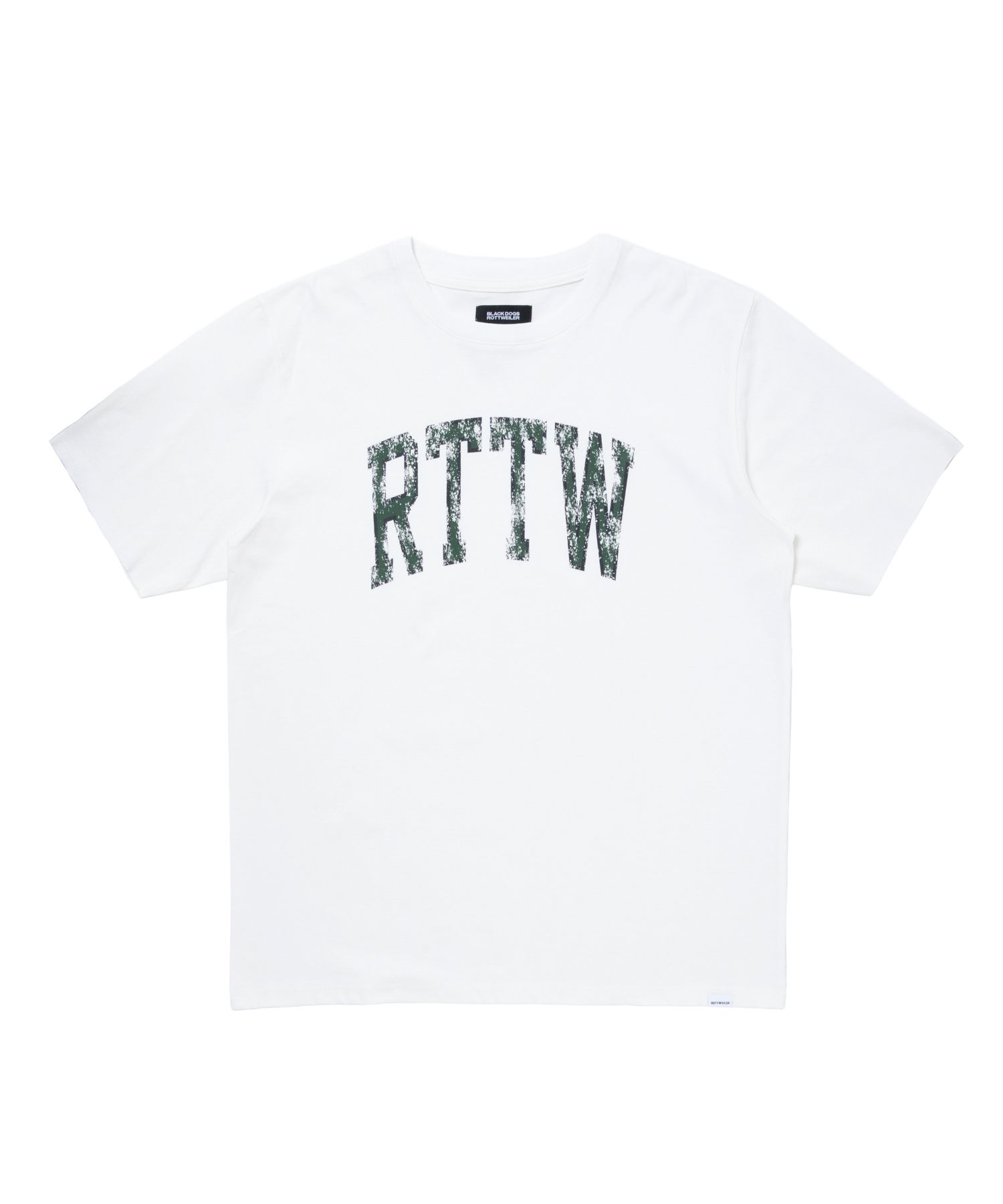 R9 RTTW TEE (WHITE) / カレッジロゴ プリント オリジナル Tシャツ
