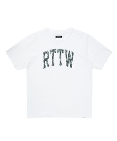 R9 RTTW TEE (WHITE) / カレッジロゴ プリント オリジナル Tシャツ