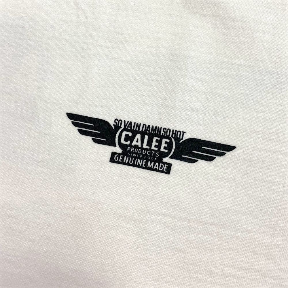 BINDER NECK WING LOGO VINTAGE TEE ＜NATURALLY PAINT DESIGN＞ (WHITE) / ×ナチュラリーペイント コラボ Tシャツ