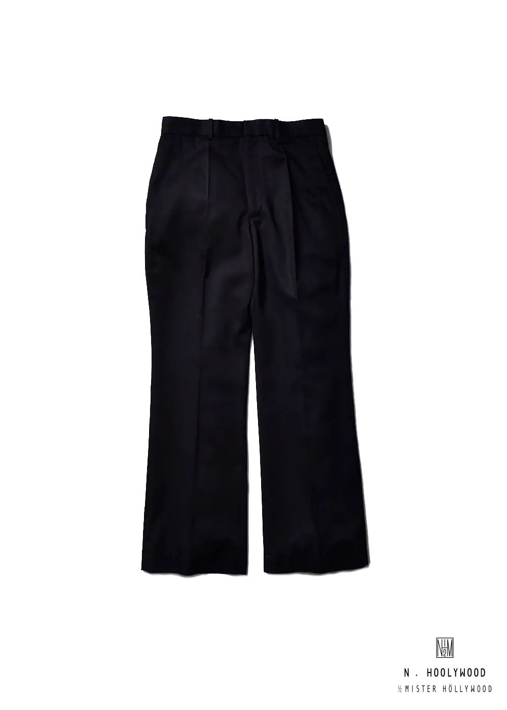 ×N.HOOLYWOOD T.W Denim NHW Flare TRS (BLACK) / ×Nハリウッド コラボ フレア スラックス