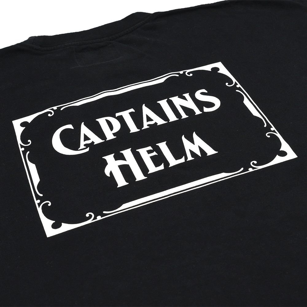 HELM FADE LOGO TEE (WASHED BLACK) / ロゴ プリント Tシャツ
