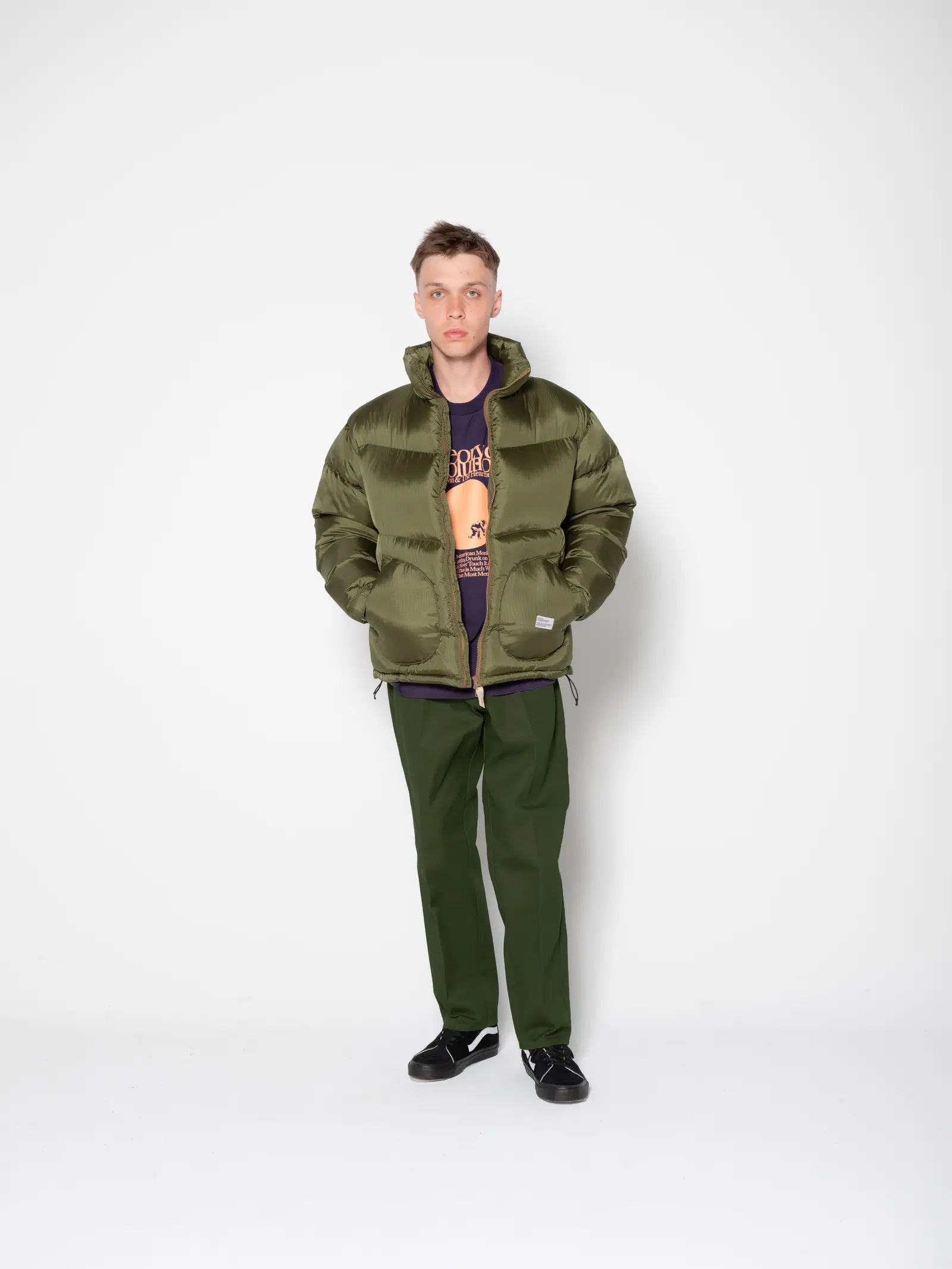DICKIES 10L TC PANTS "THUNDERS" (OLIVE) / ディッキーズ コラボ チノパンツ