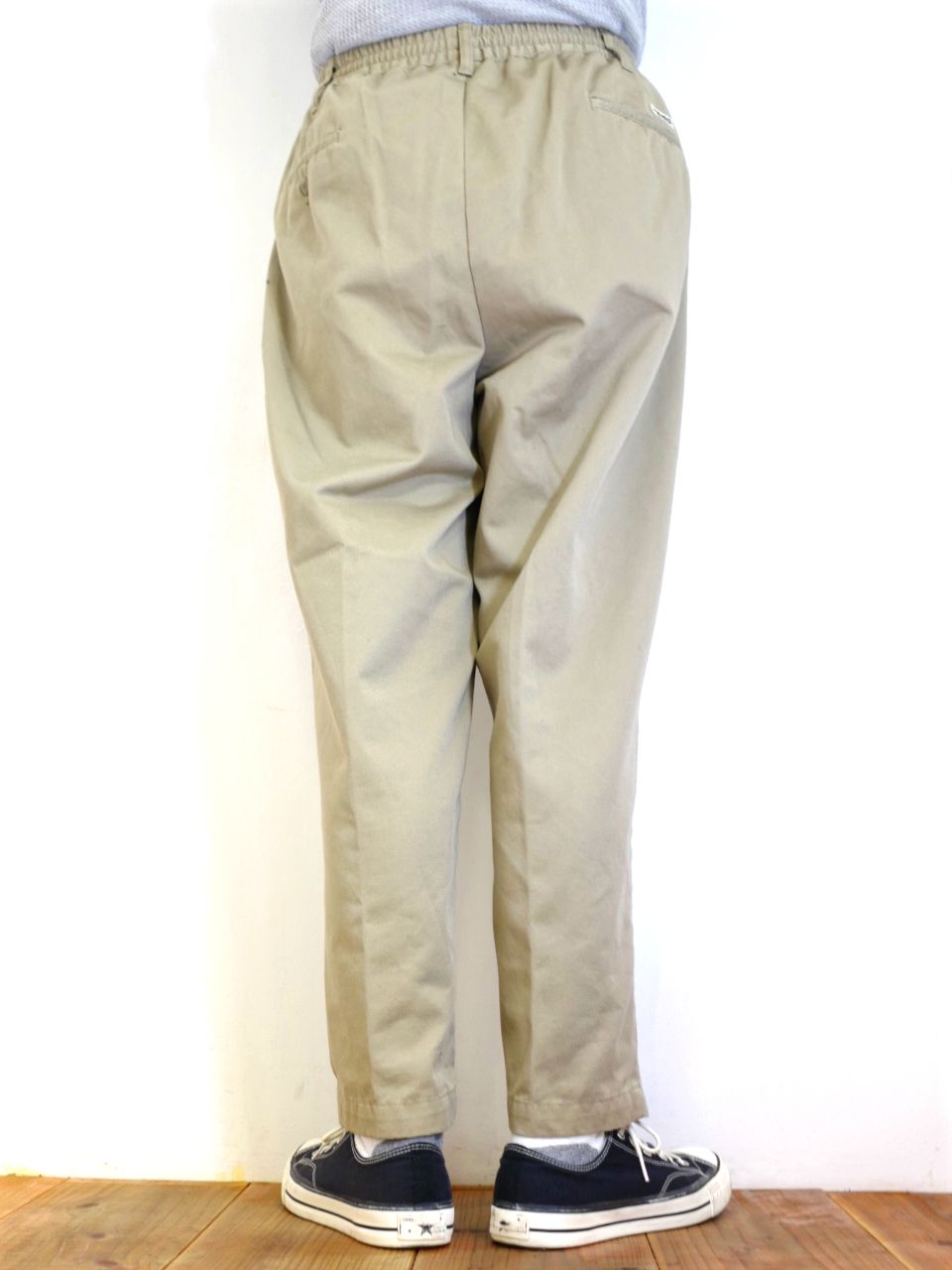 COOTIE PRODUCTIONS - T/C 2 Tuck Easy Ankle Pants (BEIGE) / T/C