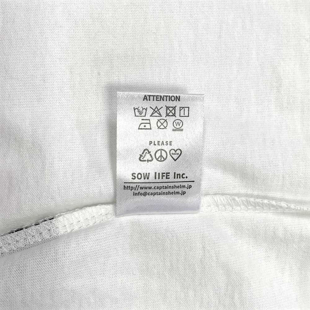 SYL LOGO SS TEE (WHITE) / ロゴ プリント Tシャツ
