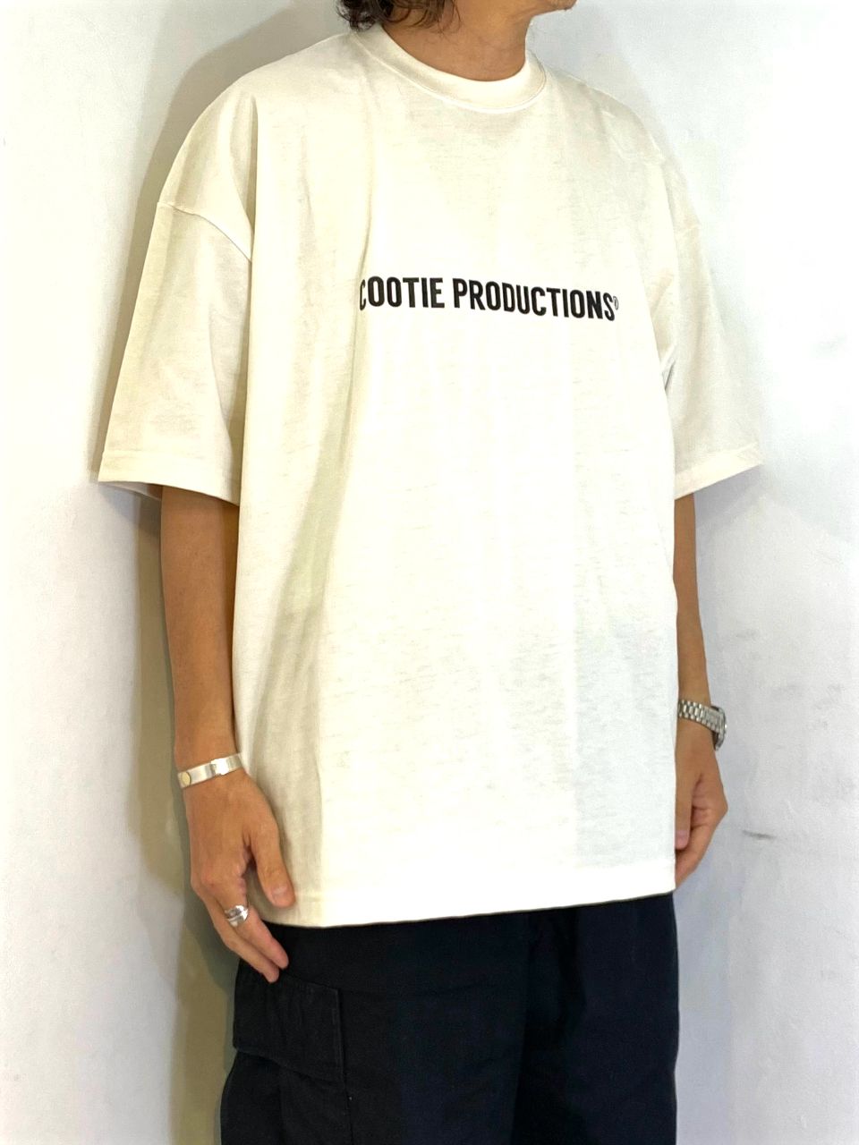 COOTIE PRODUCTIONS - N/C Jersey Print S/S Tee - 2 (OFF IVORY
