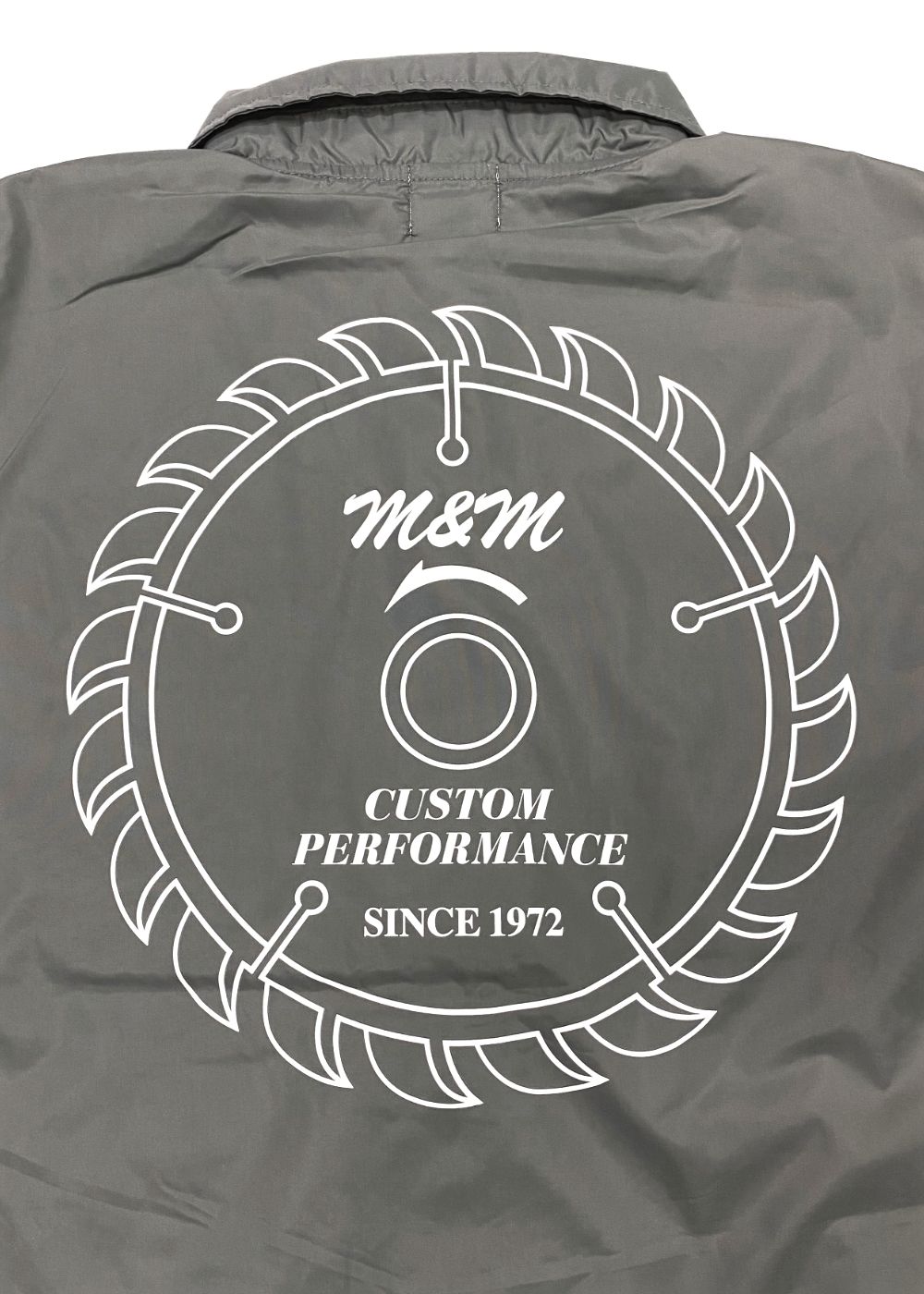 【ラスト1点】Coach Jacket (CHARCOAL) / プリント コーチジャケット