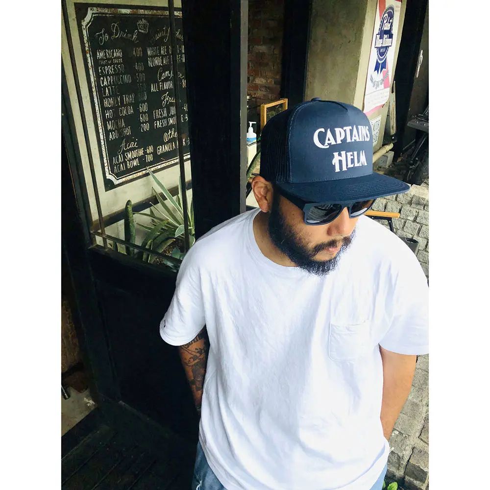 【ラスト1点】LOGO MESH CAP (NAVY) / ロゴ メッシュ キャップ