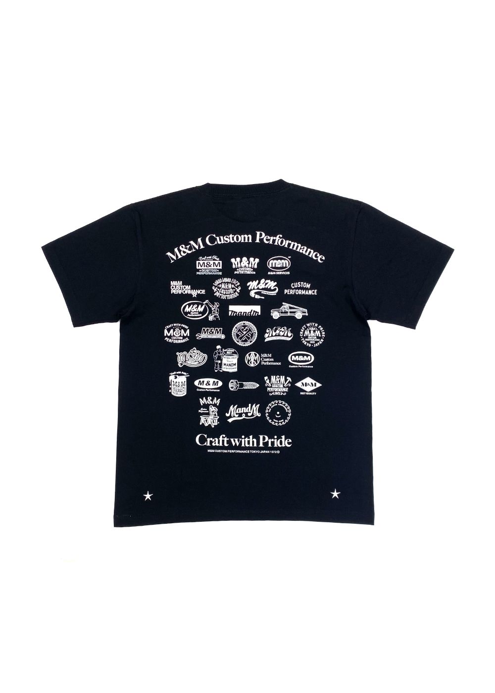 PRINT TEE (BLACK) / ロゴ プリント Tシャツ