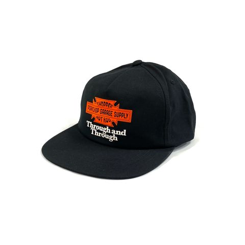 Through and Through CAP (BLACK) / ロゴ プリント キャップ