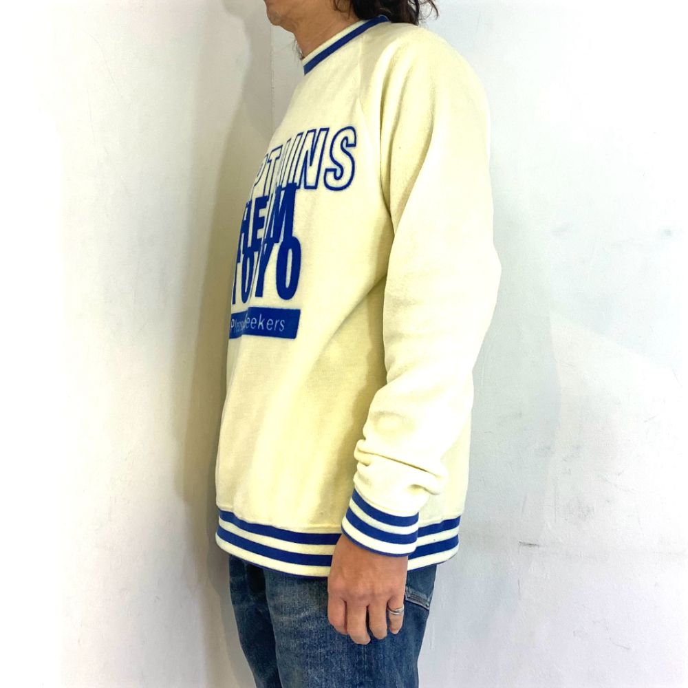 CAPTAINS HELM - 【ラスト1点】P-LINE FLEECE CREW (BLACK) / プリント