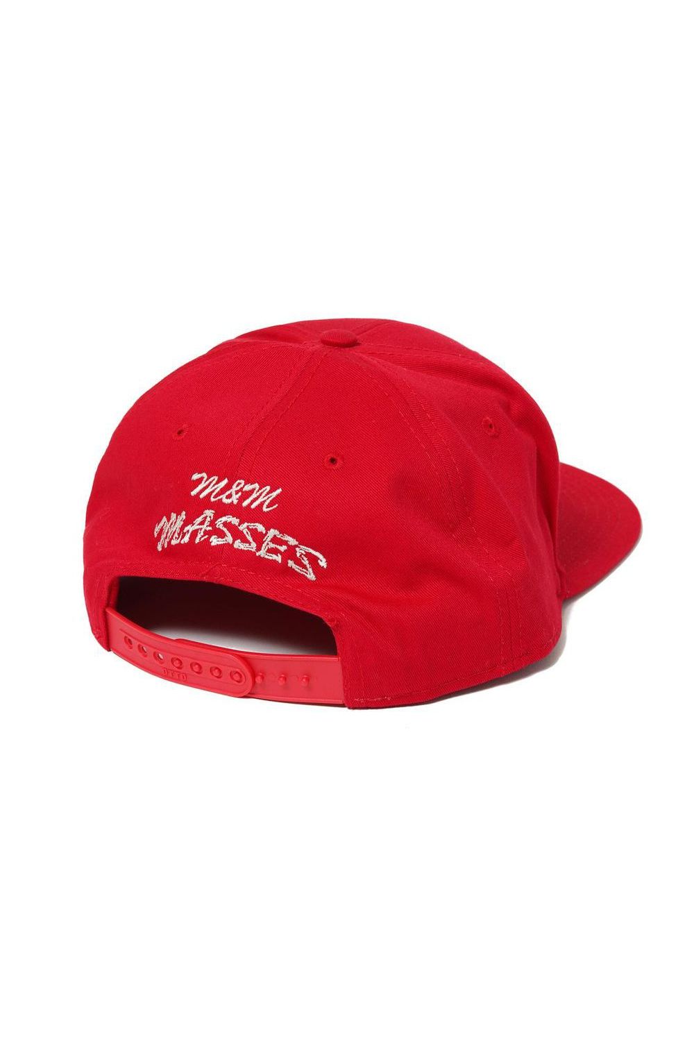 SNAPBACK BB CAP (×MASSES) (RED) / マシス コラボレーション キャップ
