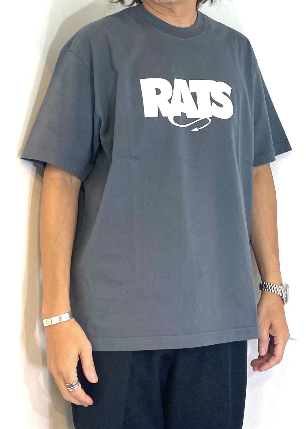 【ラスト1点】BOX LOGO TEE (GRAY) / ボックス ロゴ Tシャツ