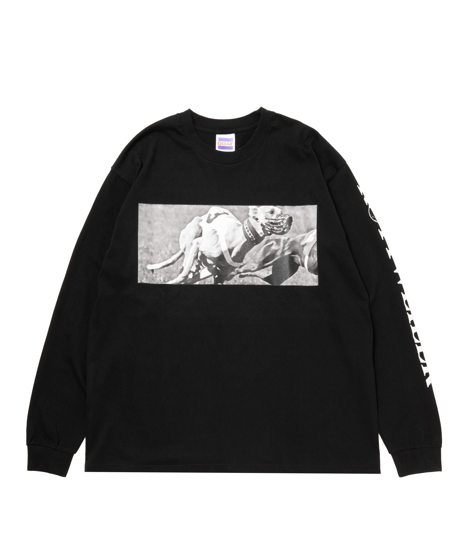 DOGRACE LS TEE (BLACK) / フォト プリント ロング スリーブ Tシャツ