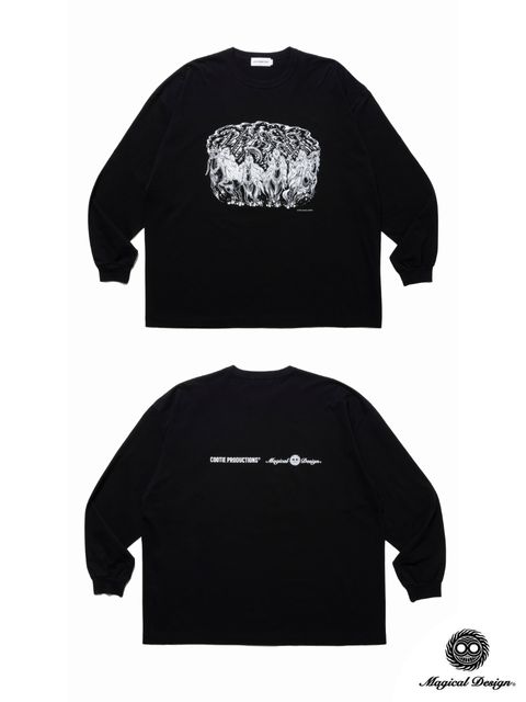 COOTIE PRODUCTIONS - Print L/S Tee (Magical Design®) (BLACK 