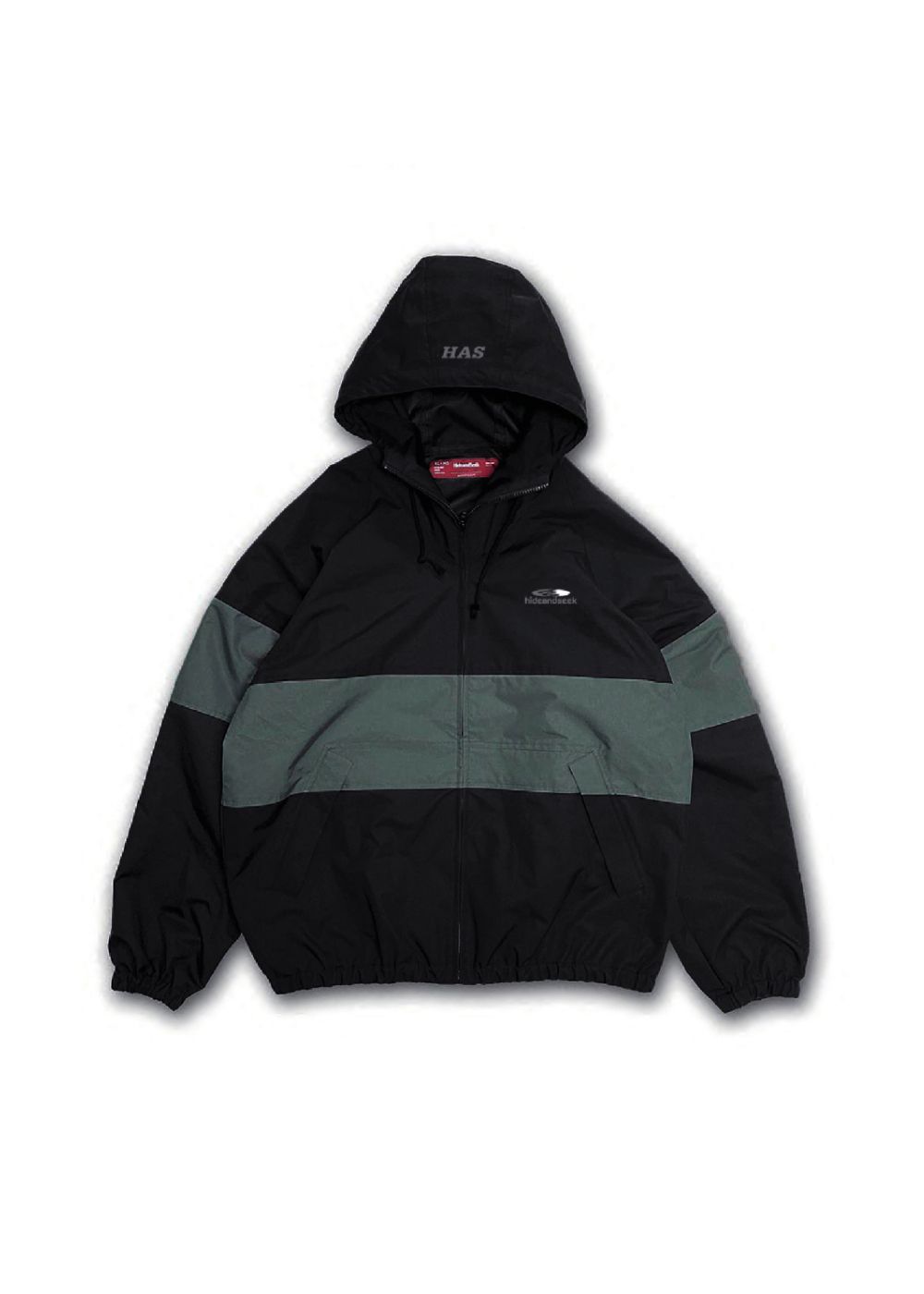 HideandSeek - NYLON ZIP JACKET (BLACK) / ナイロンジャケット