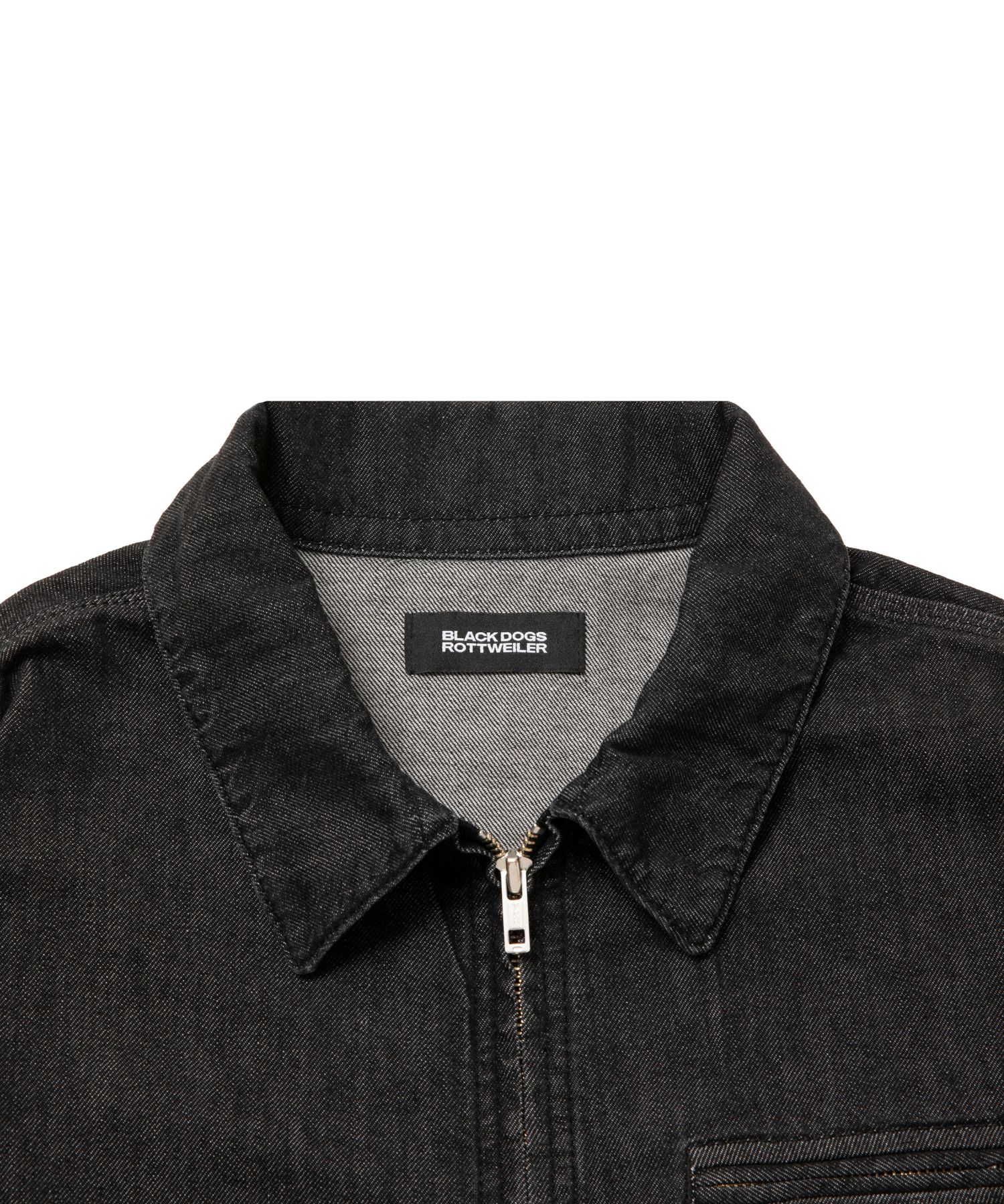 R9 ZIP DENIM JACKET (BLACK) / ジップ デニム ジャケット