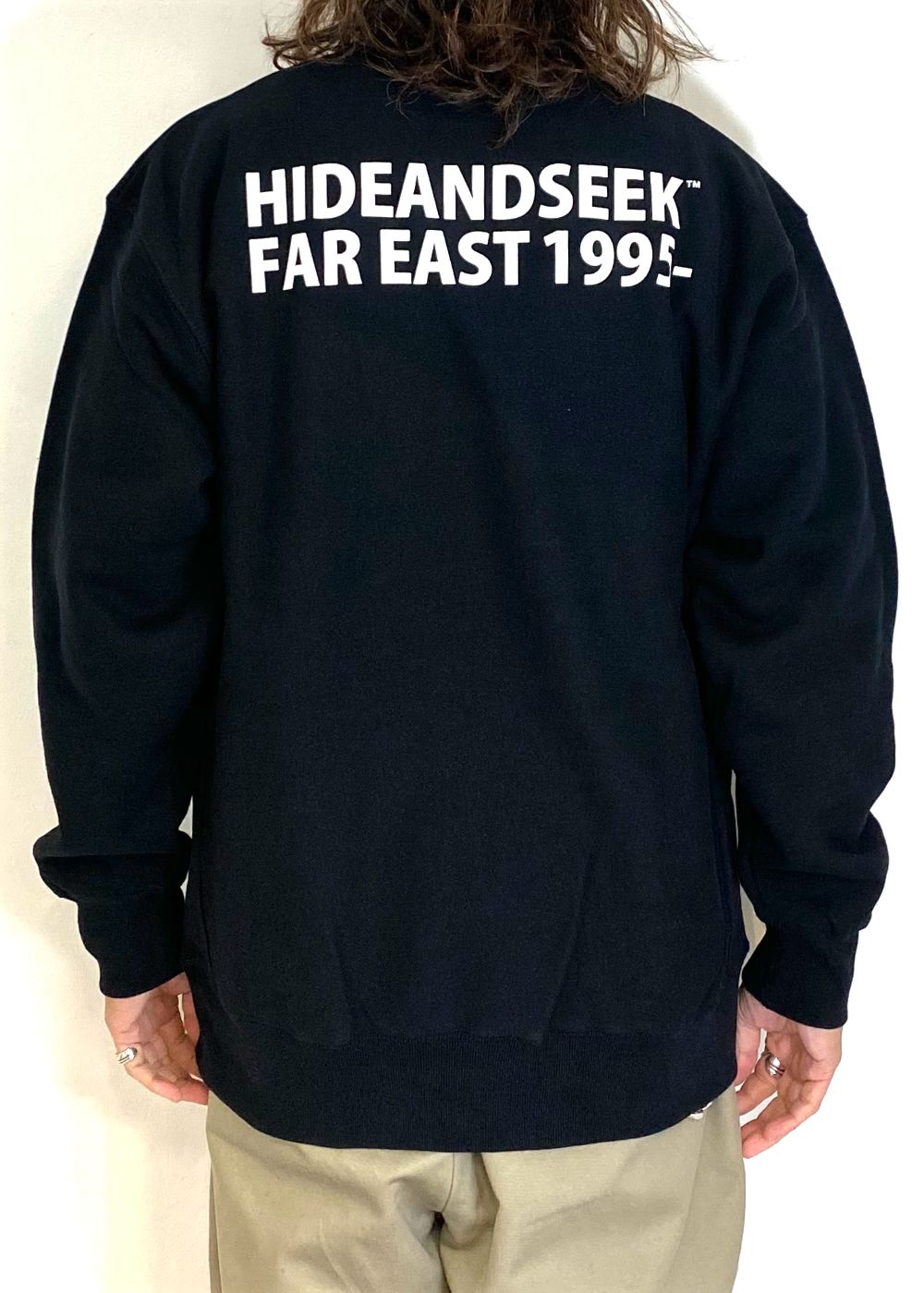 Logo Sweat Shirt (BLACK) / ロゴ クルーネック スウェット