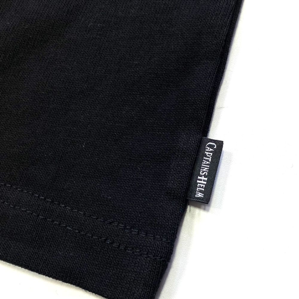 LOGO&MASK TEE (BLACK) / ロゴ&マスク プリントTee