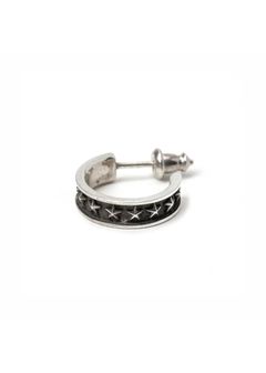 SILVER STAR ROLL PIERCE (SILVER) / シルバー スター ロール ピアス