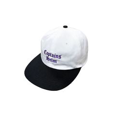 38 LOGO CAP (WHITE×BLACK) / ロゴ刺繍 コットン キャップ