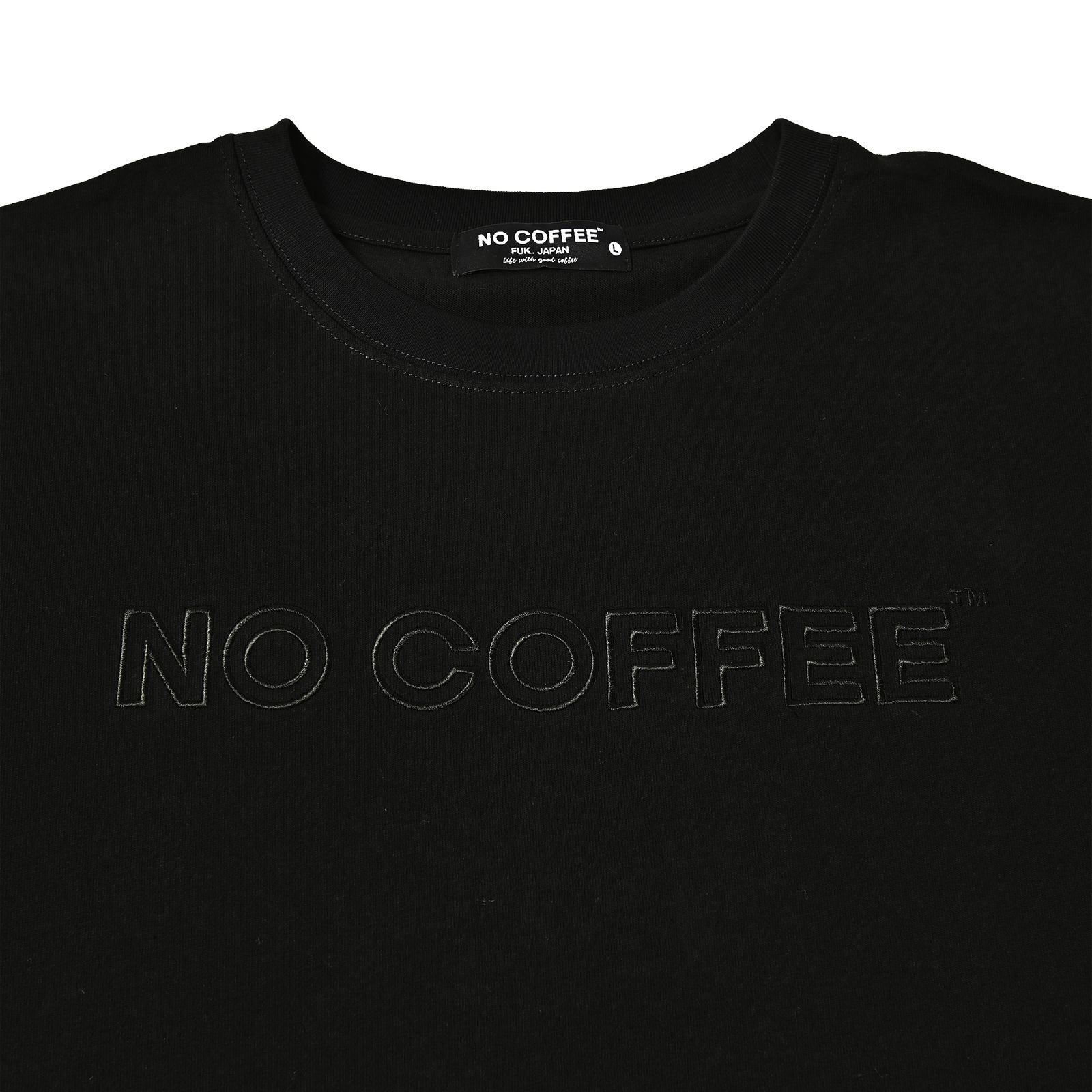アウトライン刺繡S/S TEE (BLACK)