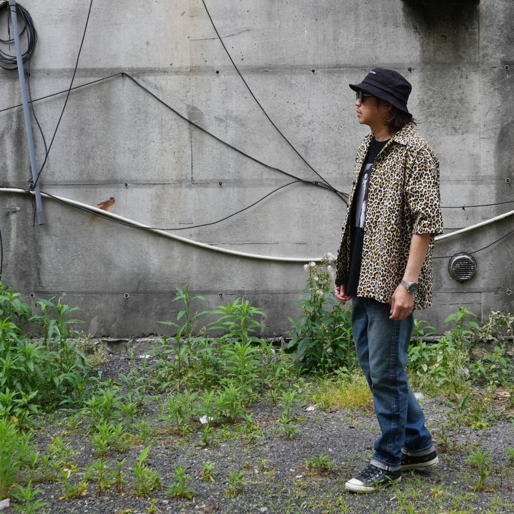 Leopard Print Flanne S.S Open Collar SH (BRT) / オリジナル レオパード アロハシャツ
