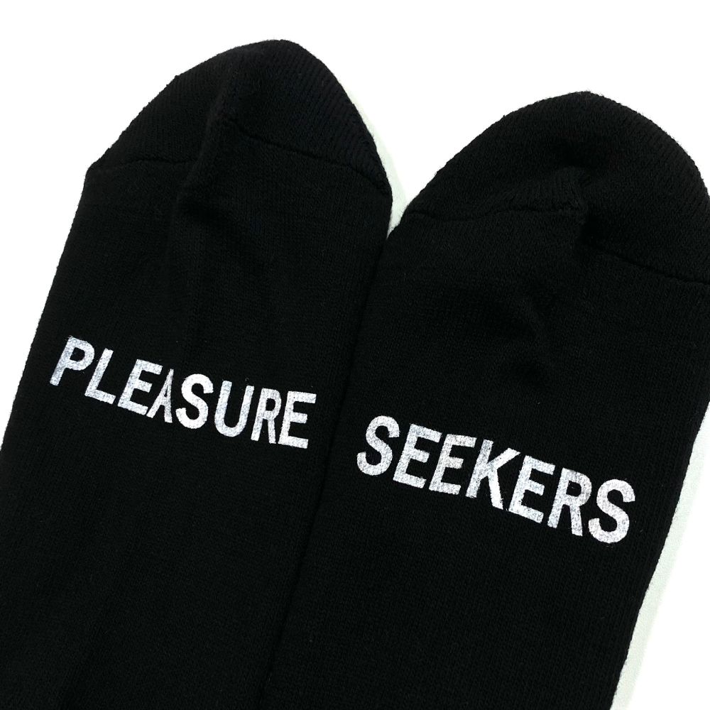 CAPTAINS HELM - TRADEMARK LOGO 2PC SOCKS (BLACK/WHITE) / 2パック