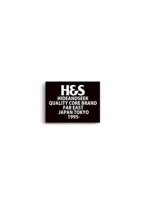 H&S STICKER (L) (BLACK) / ロゴステッカー (Lサイズ)