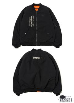×MASSES MA-1 JACKET (BLACK) / マシス コラボレーション MA-1
