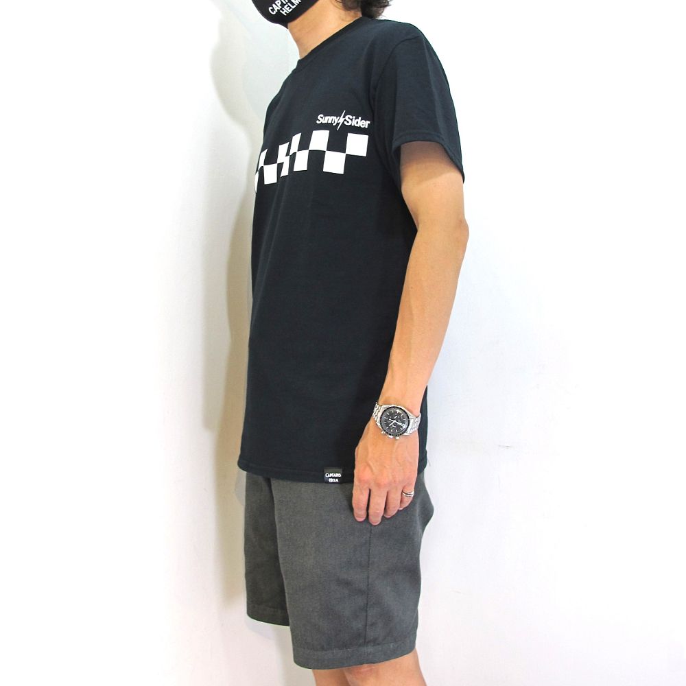 ×SUNNY C SIDER CHECKER LOGO S/S TEE (BLACK) / サニーシーサイダー コラボチェッカーロゴT