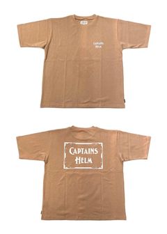 【ラスト1点】LOGO&MASK TEE (BEIGE) / ロゴ&マスク プリントTee