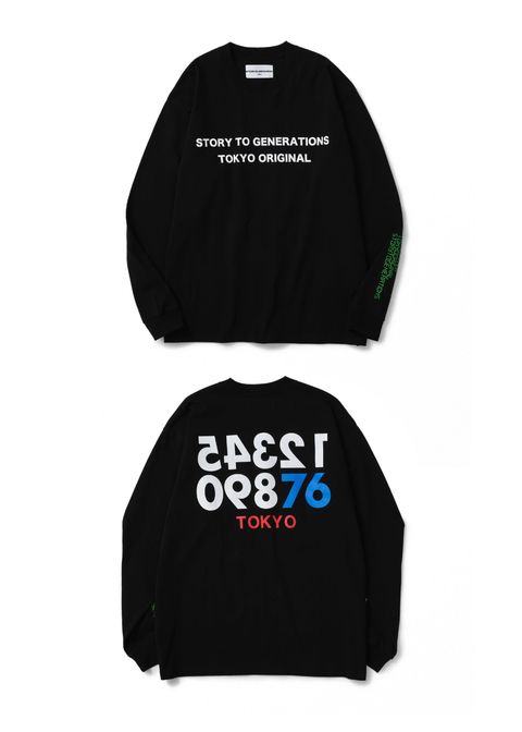 STG SHIRT (BLACK) / ロゴ プリントTシャツ