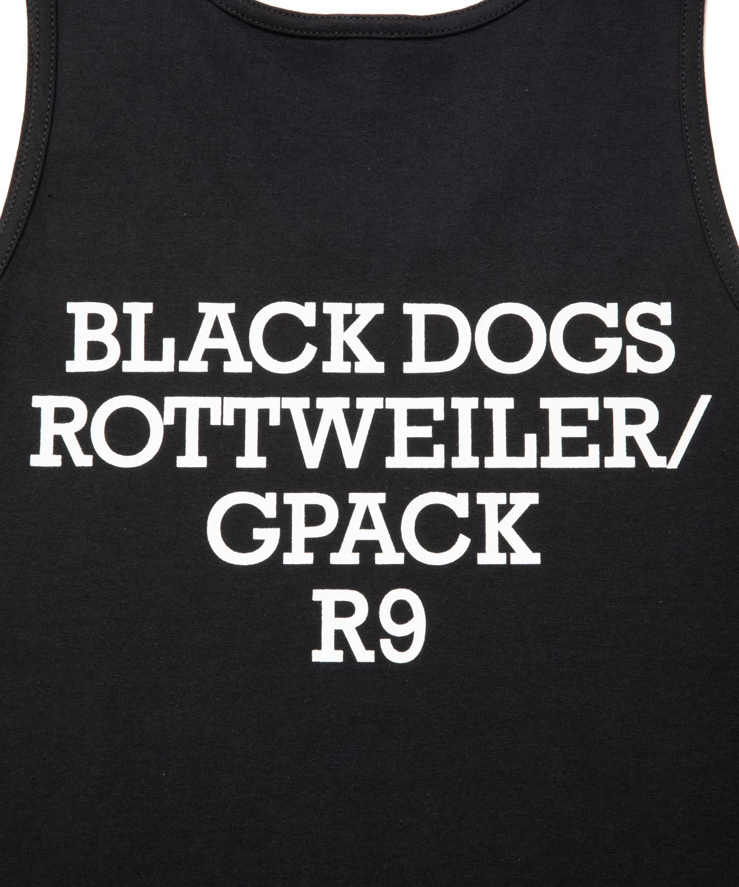 ROTTWEILER - R9 TANK TOP (BLACK) / プリント タンクトップ | LOOPHOLE