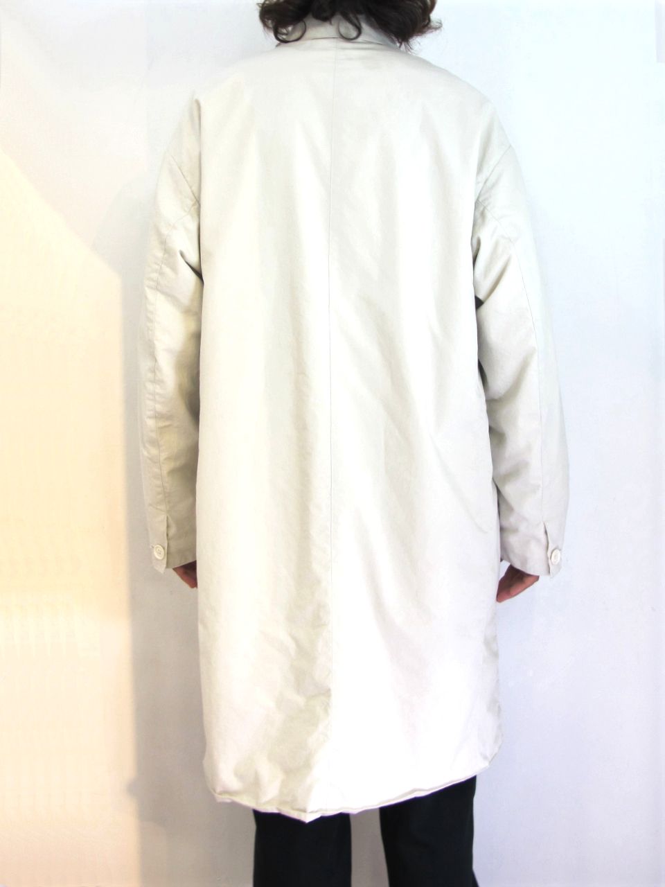 COOTIE PRODUCTIONS - PADDED BAL COLLAR COAT (IVORY