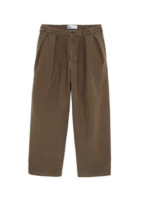 Moleskin Big Chino Pants (BROWN) / モールスキン ビッグ チノパンツ