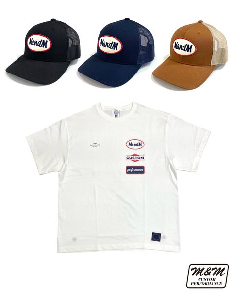 M&M 新作販売告知 / 新鮮味のあるグラフィックを採用したプリントTee&メッシュキャップ。