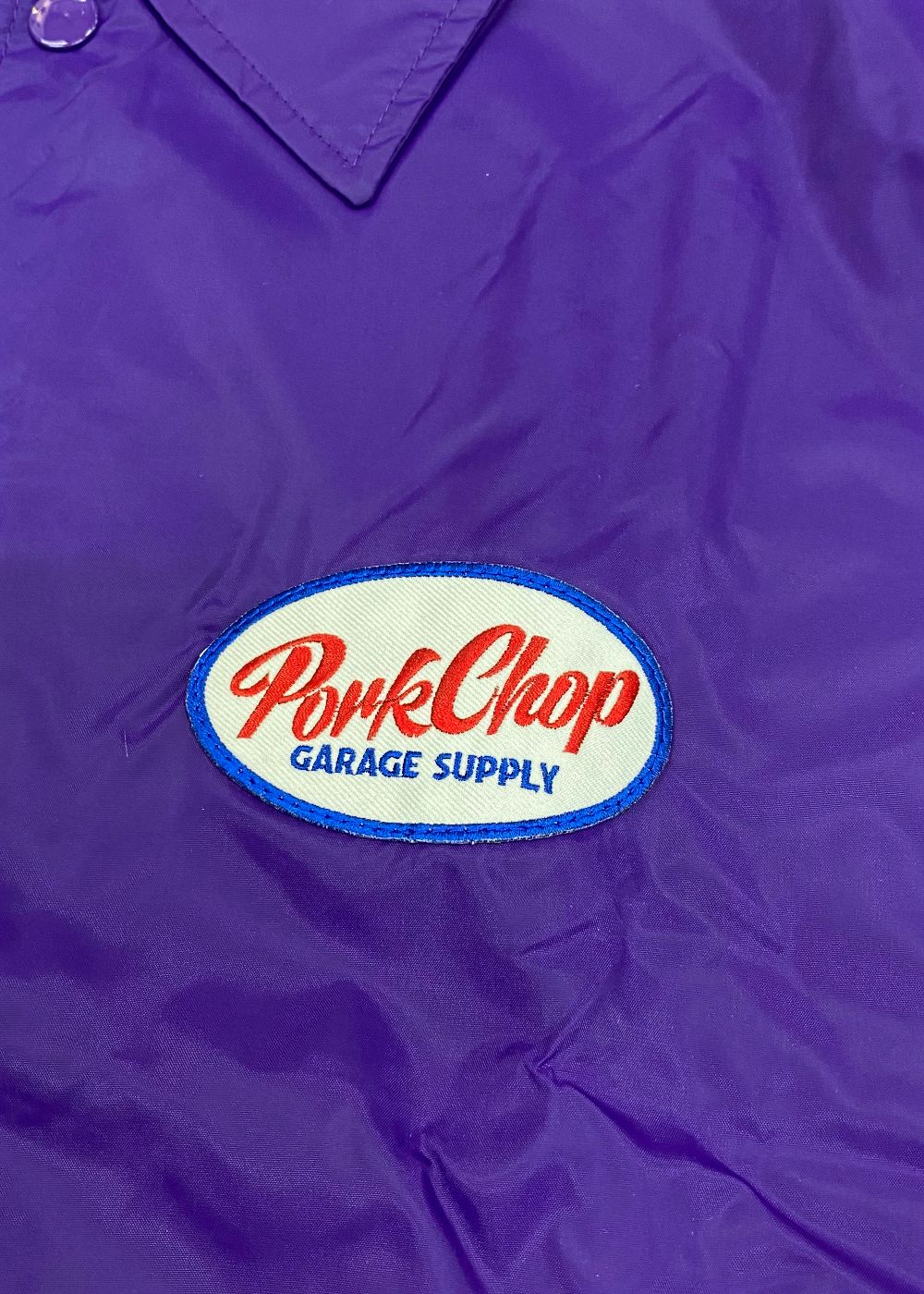 BOMB COACH JKT (PURPLE) / プリント コーチジャケット