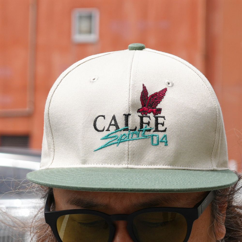 【ラスト1点】CALEE FS LOGO TWILL CAP (BEIGE) / オリジナル ロゴ刺繍 キャップ