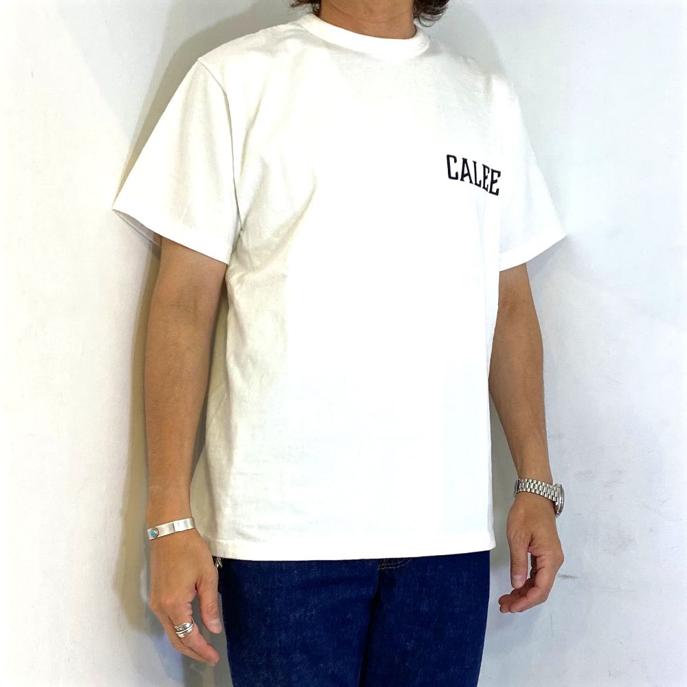 CALEE - VINTAGE TYPE CALEE NATIONAL LOGO S/S TEE (BLACK