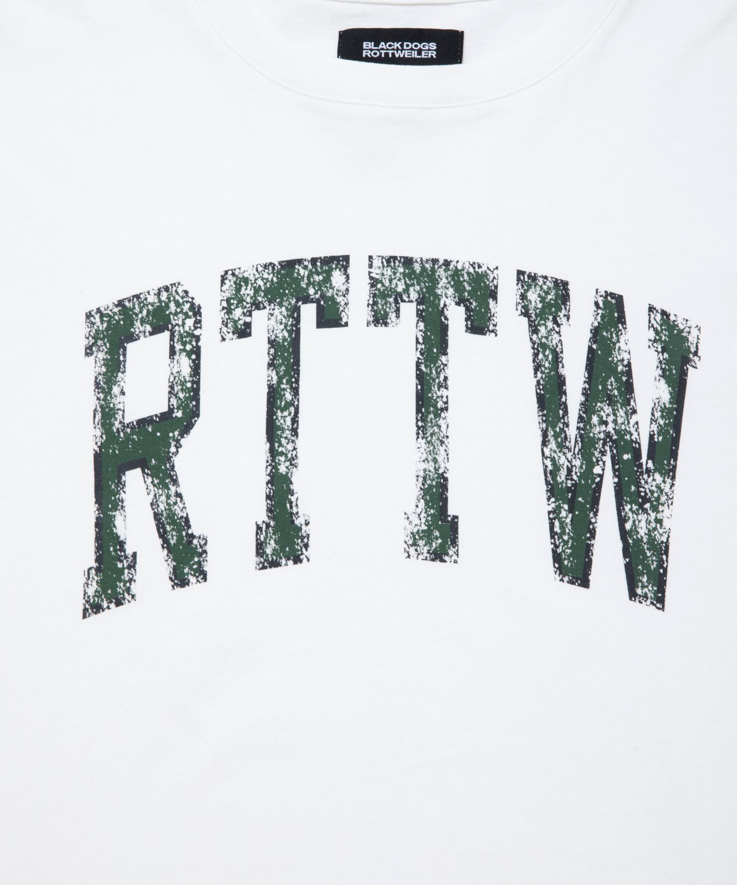 R9 RTTW TEE (WHITE) / カレッジロゴ プリント オリジナル Tシャツ