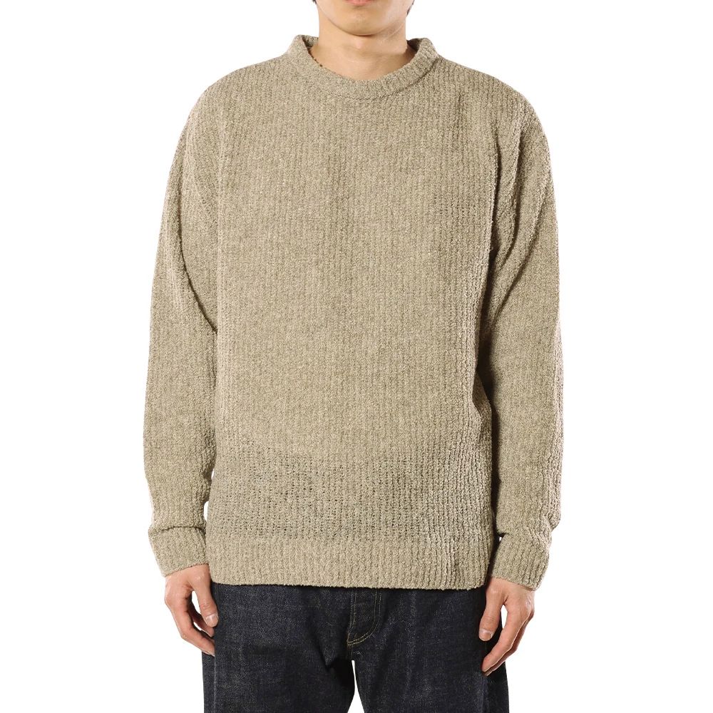 ×EYYA BOUCLE CREW NECK KNIT SWEATER (SAND) / ×エイヤ ブークレ ニット セーター